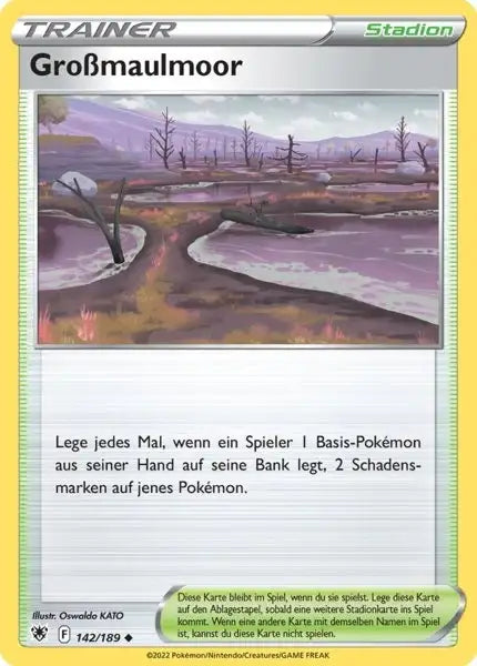 Grossmaulmoor 142/189 – Pokémon Astralglanz Karte