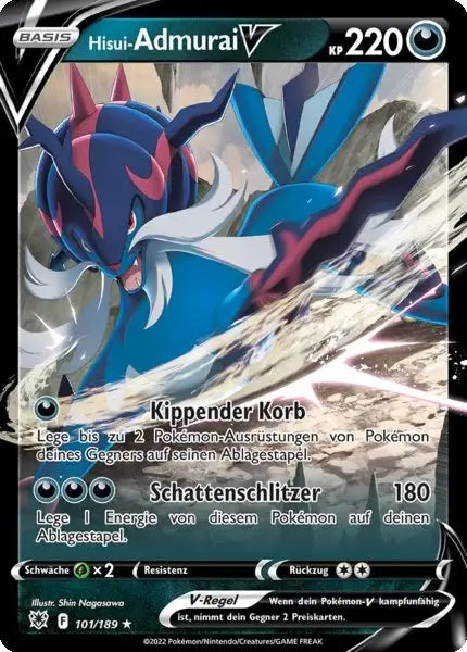 Hisui Admurai V 101/189 – Pokémon Astralglanz Karte
