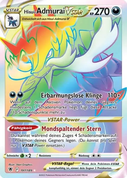Hisui Admurai VSTAR 197/189 – Pokémon Astralglanz Karte