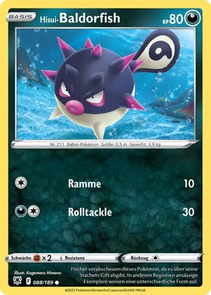 Hisui Baldorfish 088/189 – Pokémon Astralglanz Karte
