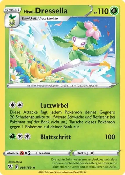 Hisui Dressella 016/189 – Pokémon Astralglanz Karte