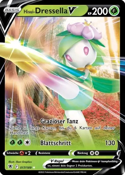 Hisui Dressella V 017/189 – Pokémon Astralglanz Karte
