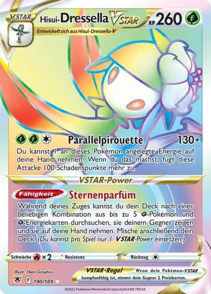 Hisui Dressella VSTAR 190/189 – Pokémon Astralglanz Karte