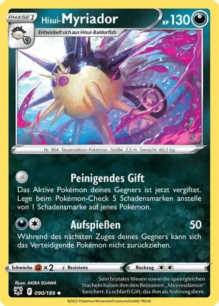 Hisui Myriador 090/189 – Pokémon Astralglanz Karte