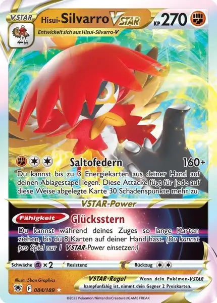 Hisui Silvarro VSTAR 084/189 – Pokémon Astralglanz Karte