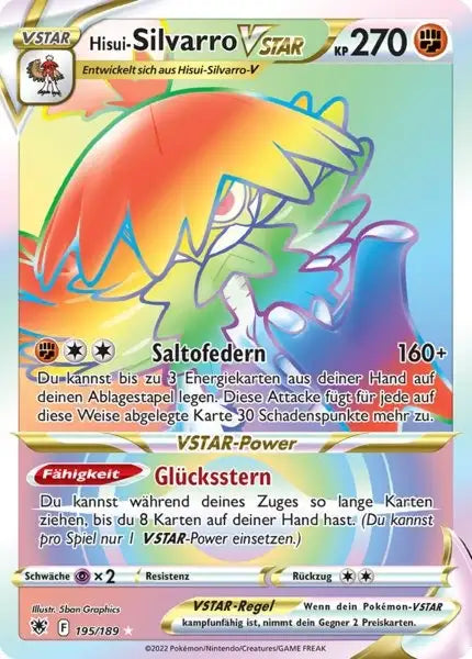 Hisui Silvarro VSTAR 195/189 – Pokémon Astralglanz Karte