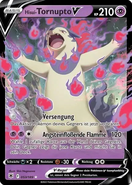Hisui Tornupto V 053/189 – Pokémon Astralglanz Karte