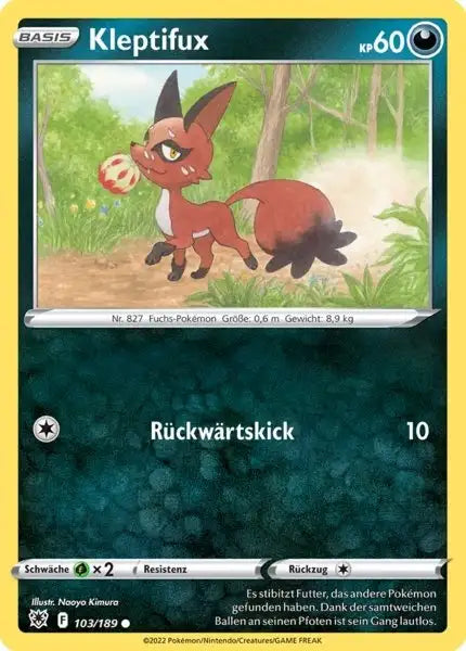 Kleptifux 103/189 – Pokémon Astralglanz Karte