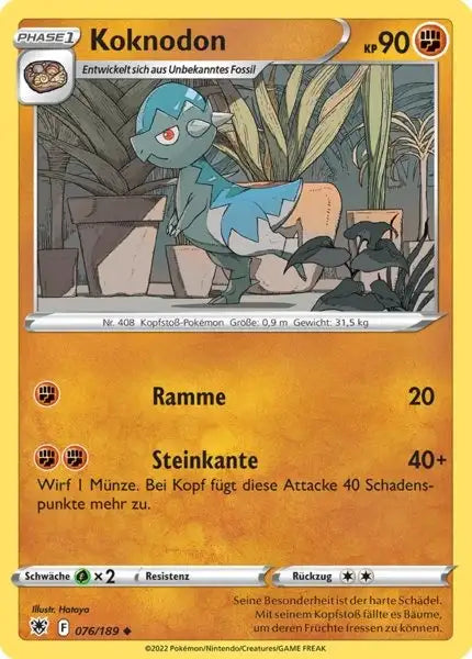 Koknodon 076/189 – Pokémon Astralglanz Karte