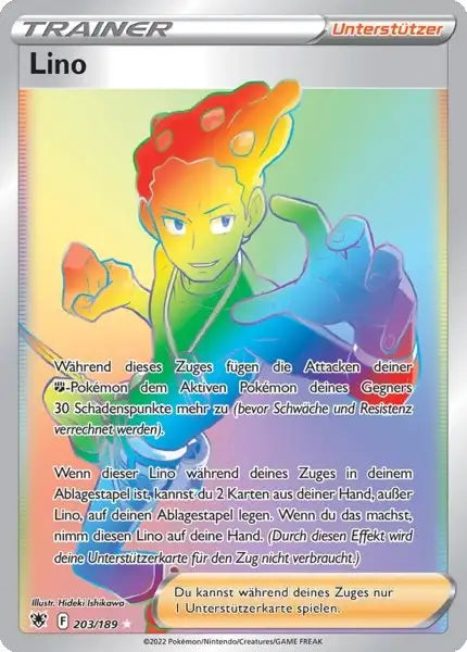 Lino 203/189 – Pokémon Astralglanz Karte