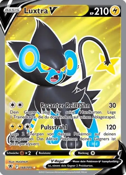 Luxtra V 168/189 – Pokémon Astralglanz Karte