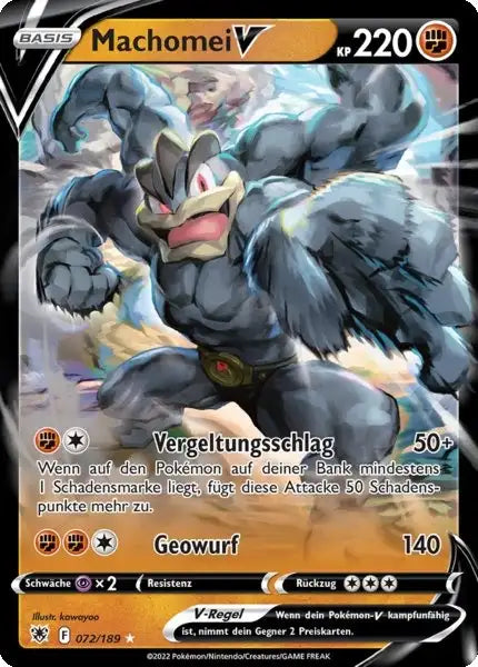 Machomei V 072/189 – Pokémon Astralglanz Karte