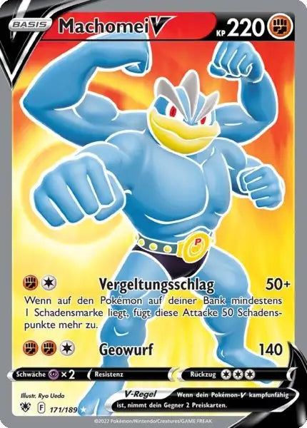 Machomei V 171/189 – Pokémon Astralglanz Karte