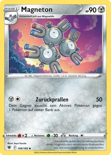 Magneton 106/189 – Pokémon Astralglanz Karte