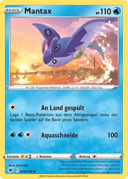 Mantax 034/189 – Pokémon Astralglanz Karte