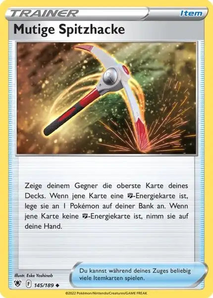 Mutige Spitzhacke 145/189 – Pokémon Astralglanz Karte