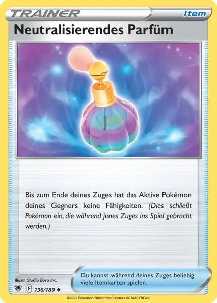 Neutralisierendes Parfuem 136/189 – Pokémon Astralglanz Karte