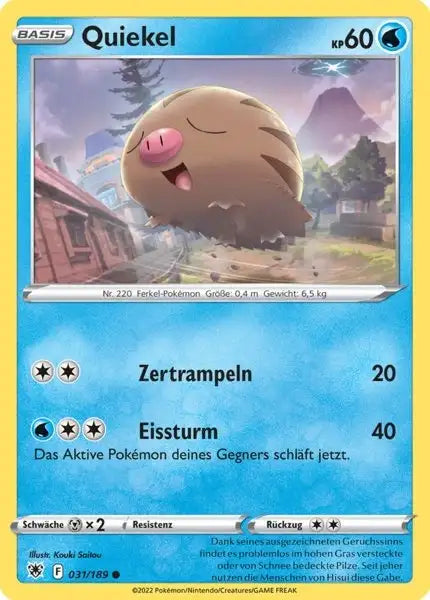 Quiekel 031/189 – Pokémon Astralglanz Karte