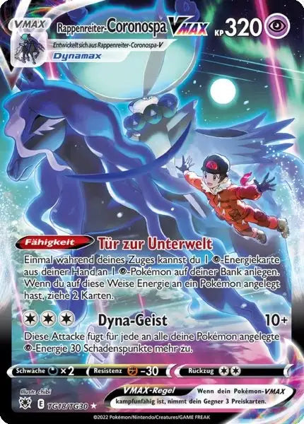 Rappenreiter Coronospa VMAX TG18 – Pokémon Astralglanz Karte