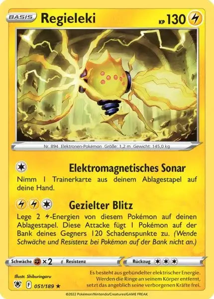 Regieleki 051/189 – Pokémon Astralglanz Karte