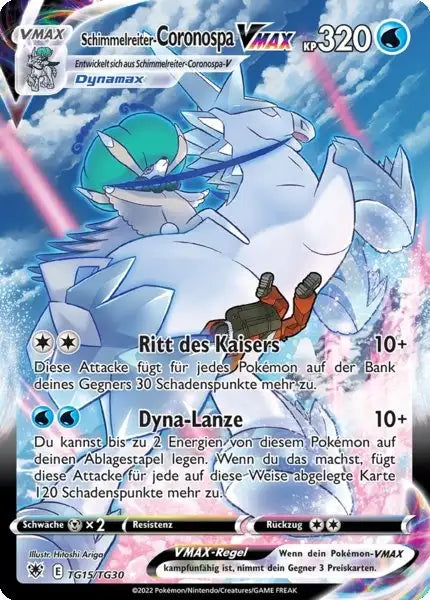 Schimmelreiter Coronospa VMAX TG15 – Pokémon Astralglanz Karte