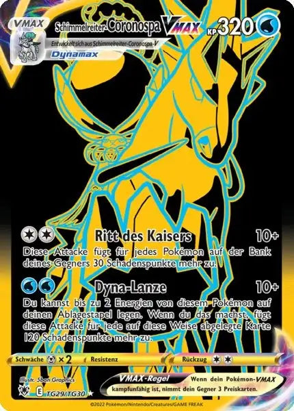 Schimmelreiter Coronospa VMAX TG29 – Pokémon Astralglanz Karte