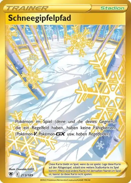 Schneegipfelpfad 213/189 – Pokémon Astralglanz Karte