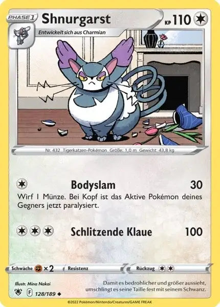 Shnurgarst 128/189 – Pokémon Astralglanz Karte