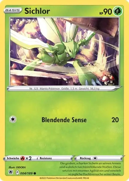 Sichlor 004/189 – Pokémon Astralglanz Karte