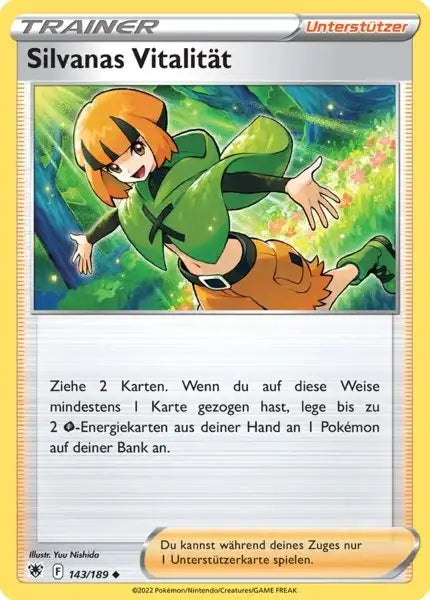 Silvanas Vitalitaet 143/189 – Pokémon Astralglanz Karte