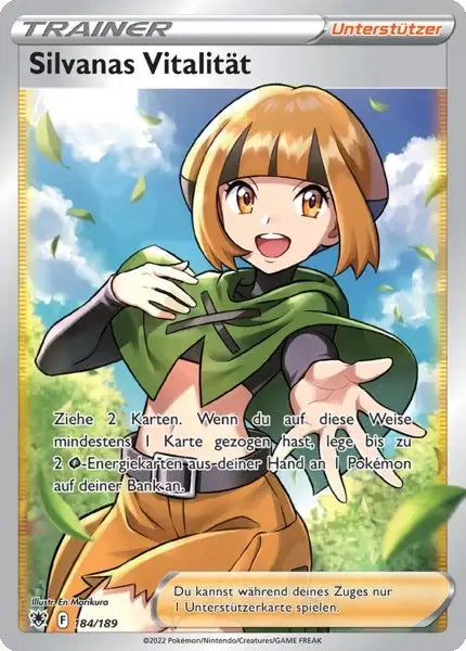 Silvanas Vitalitaet 184/189 – Pokémon Astralglanz Karte