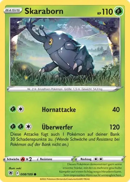 Skaraborn 008/189 – Pokémon Astralglanz Karte