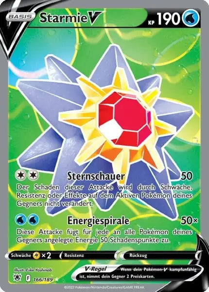 Starmie V 166/189 – Pokémon Astralglanz Karte