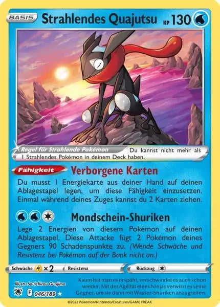 Strahlendes Quajutsu 046/189 – Pokémon Astralglanz Karte