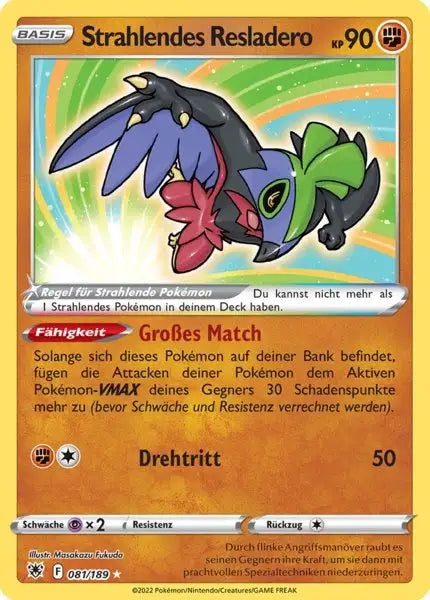 Strahlendes Resladero 081/189 – Pokémon Astralglanz Karte