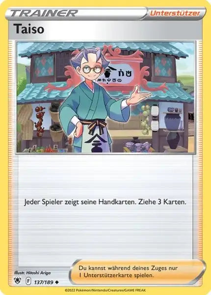 Taiso 137/189 – Pokémon Astralglanz Karte