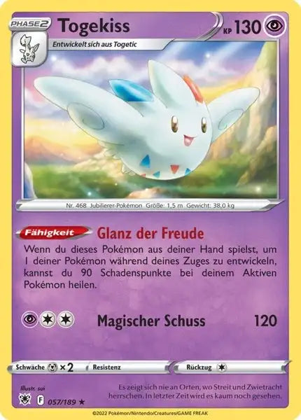 Togekiss 057/189 – Pokémon Astralglanz Karte