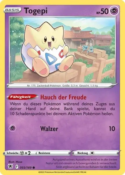 Togepi 055/189 – Pokémon Astralglanz Karte