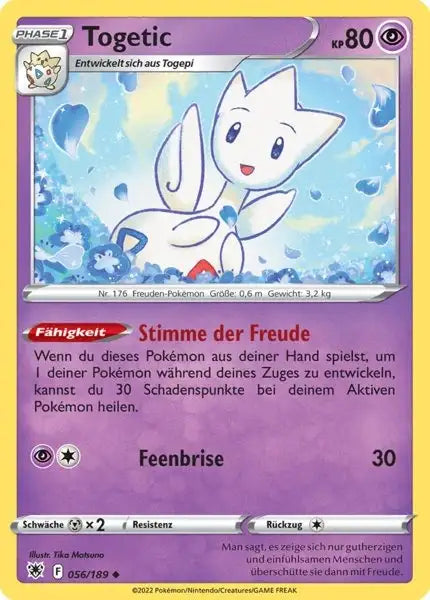 Togetic 056/189 – Pokémon Astralglanz Karte