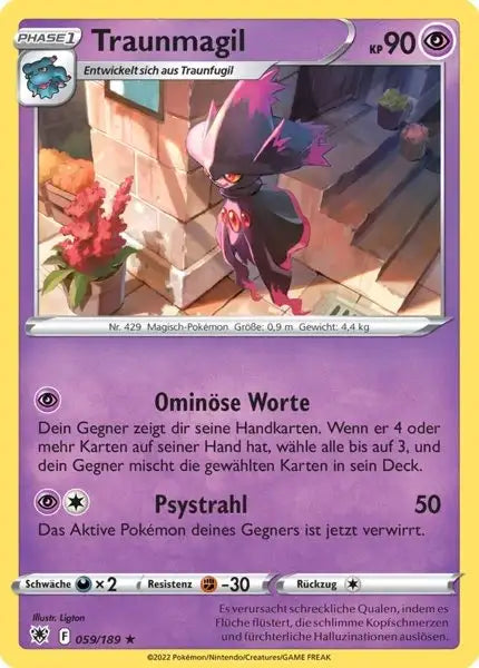 Traunmagil 059/189 – Pokémon Astralglanz Karte