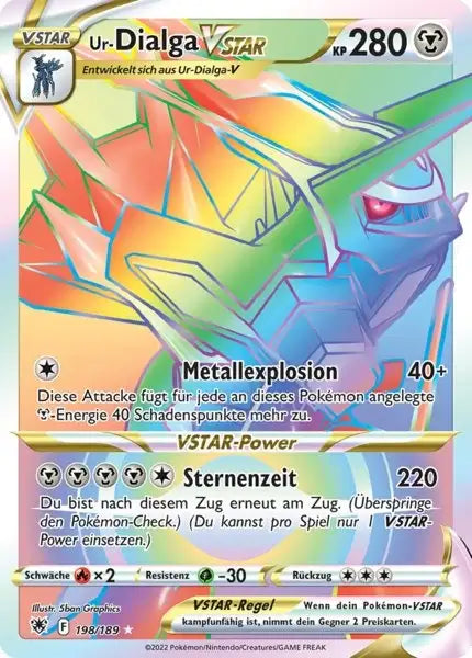 Ur Dialga VSTAR 198/189 – Pokémon Astralglanz Karte