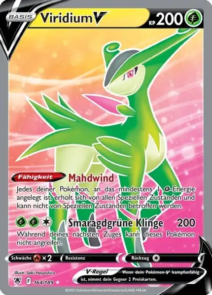 Viridium V 164/189 – Pokémon Astralglanz Karte