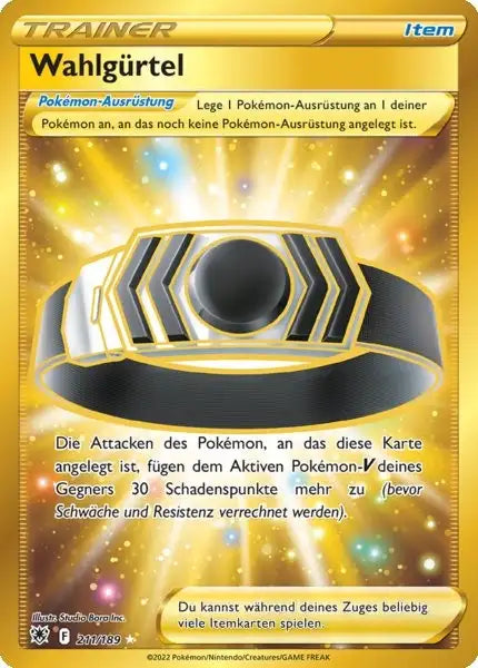 Wahlguertel 211/189 – Pokémon Astralglanz Karte