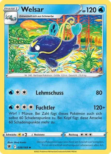 Welsar 036/189 – Pokémon Astralglanz Karte