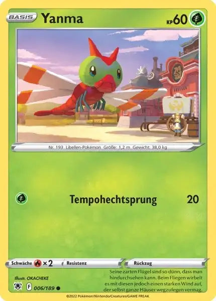 Yanma 006/189 – Pokémon Astralglanz Karte