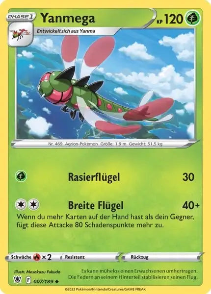 Yanmega 007/189 – Pokémon Astralglanz Karte