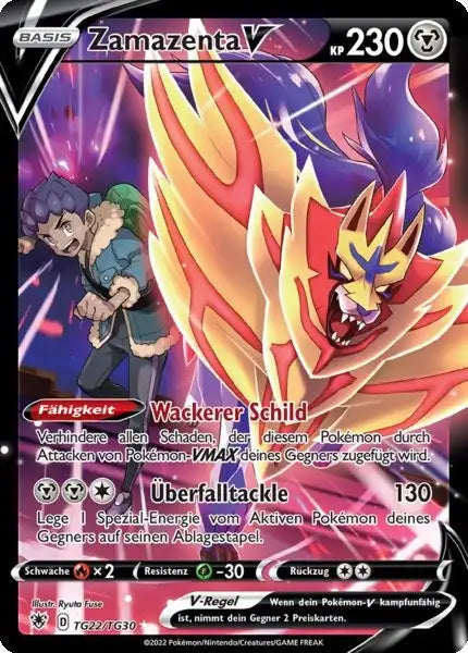 Zamazenta V TG22 – Pokémon Astralglanz Karte