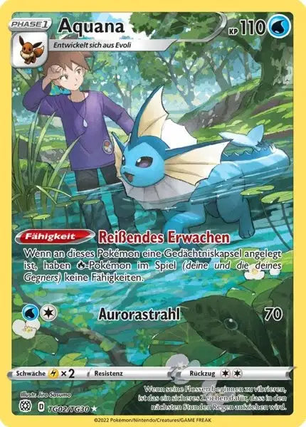 Aquana TG02 – Pokémon Strahlende Sterne Karte