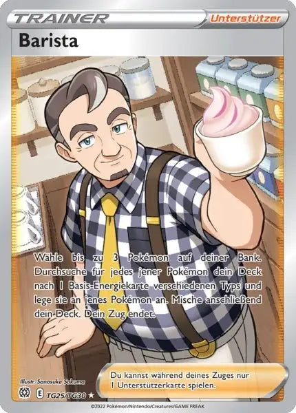 Barista TG25 – Pokémon Strahlende Sterne Karte