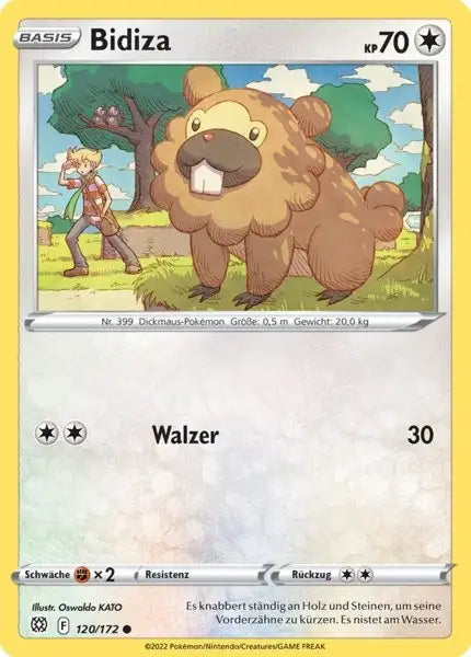 Bidiza 120/172 – Pokémon Strahlende Sterne Karte